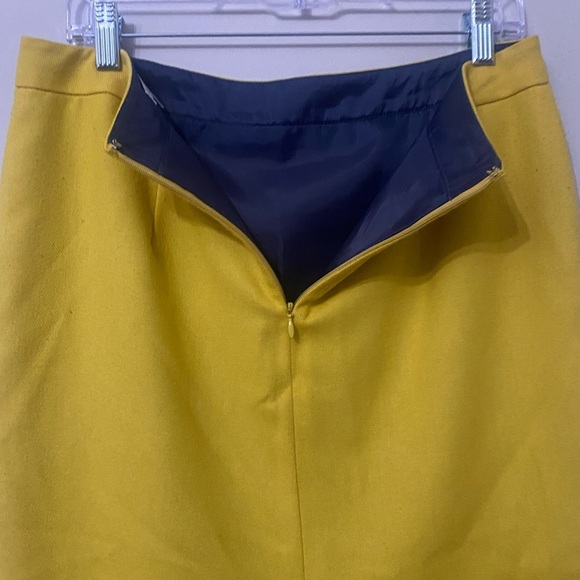 CAbi #992 Curry Pencil Yellow Knee Length Career Skirt - Picture 3 of 5